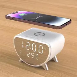 Charging Station Alarm Clock, Wireless Charger Clock LED Digital Alarm Clock, Qi Charging Station Desktop Clocks, 3 in 1 Alarm Clock Wireless Charger Stand, Multifunctional Wireless Charging Dock Station, Temperature Monitor Portable Wireless Charger Charging Station Alarm Clock, Wireless Charger Clock LED Digital Alarm Clock, Qi Charging Station Desktop Clocks, 3 in 1 Alarm Clock Wireless Charger Stand, Multifunctional Wireless Charging Dock Station, Temperature Monitor Portable Wireless Charger